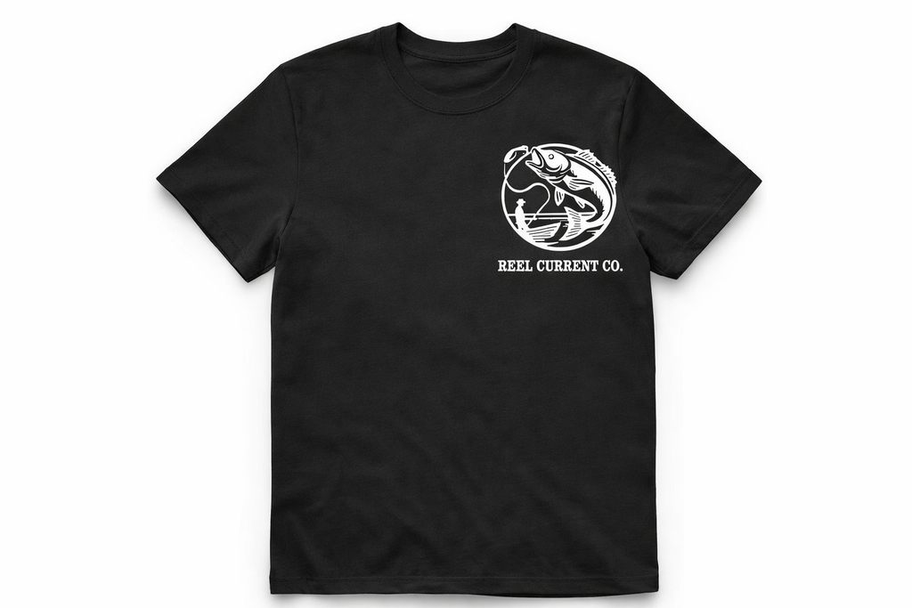 Born To Fish - Forced To Work Tee \ Reel Current Co.