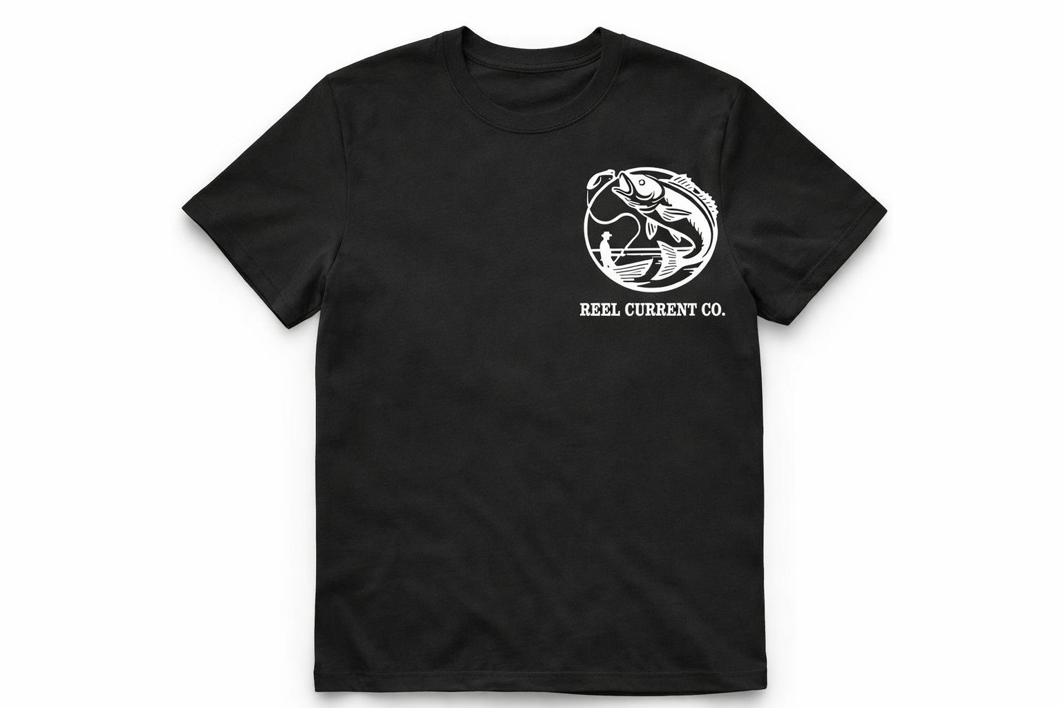 Born To Fish - Forced To Work Tee \ Reel Current Co.